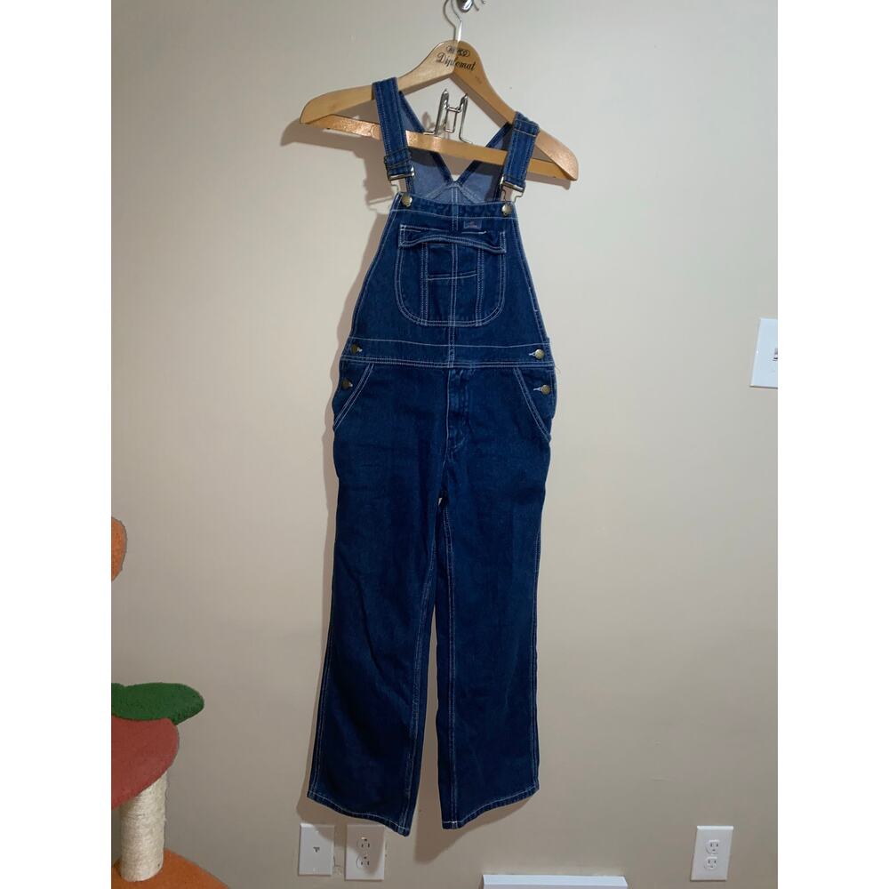 Hisea denim bib overalls womens M
